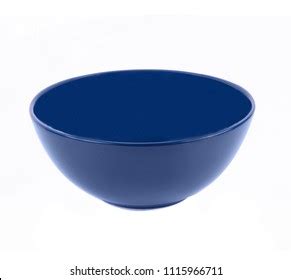 Empty Blue Ceramic Bowl Isolated On Stock Photo 1115966711 | Shutterstock
