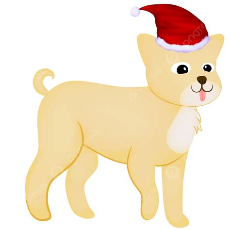 Christmas Dog Clipart, Cartoon Christmas Dog Clipart Transparent Background, Christmas Dog ...