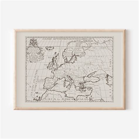 ANTIQUE EUROPE MAP, Vintage Map of Europe, Antique Home Decor, Antique ...