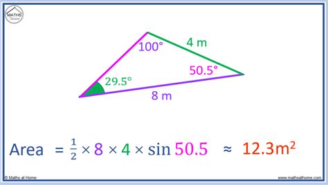 How to Find the Area of a Triangle Using the Sine Rule – mathsathome.com