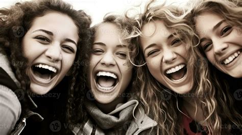 Photo of a group of student friends sharing joyful moments together ...