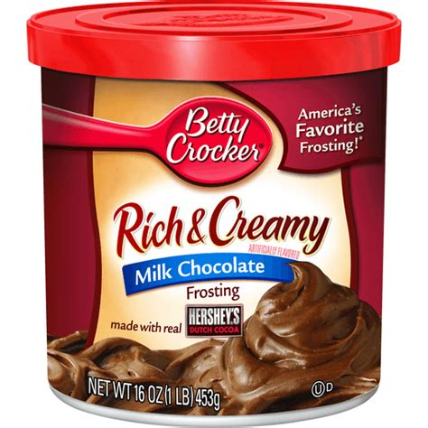 Betty Crocker Rich And Creamy Frosting, Milk Chocolate | Frosting ...