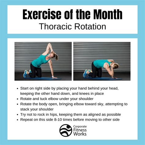 Thoracic Rotation Exercise | Thoracic spine mobility, Thoracic, Exercise