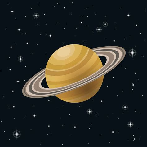 Rings Of Saturn Illustration Vector 191255 Vector Art at Vecteezy