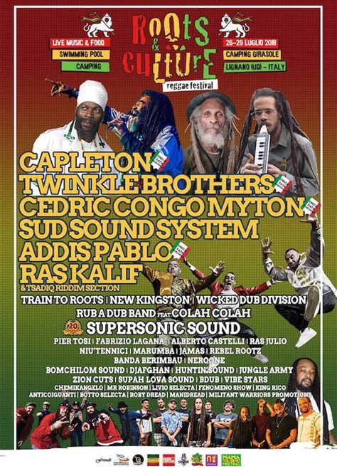 Roots & Culture Reggae Festival 2018 UPDATE | Reggae.it