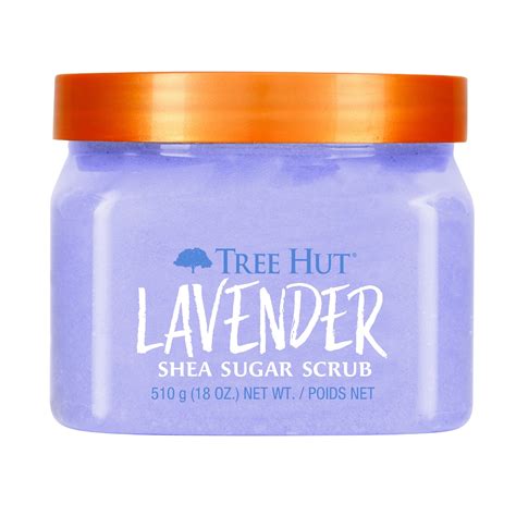 Tree Hut Lavender Shea Sugar Exfoliating and Hydrating Body Scrub, 18 ...