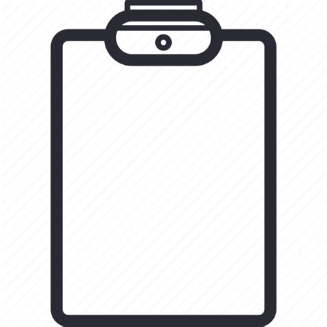 Clipboard, document, empty, notepad icon