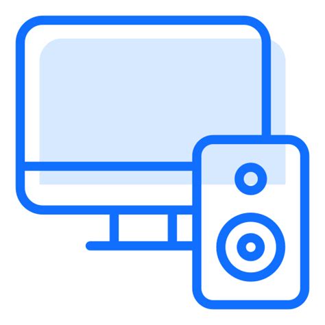 Computer speaker Generic Blue icon