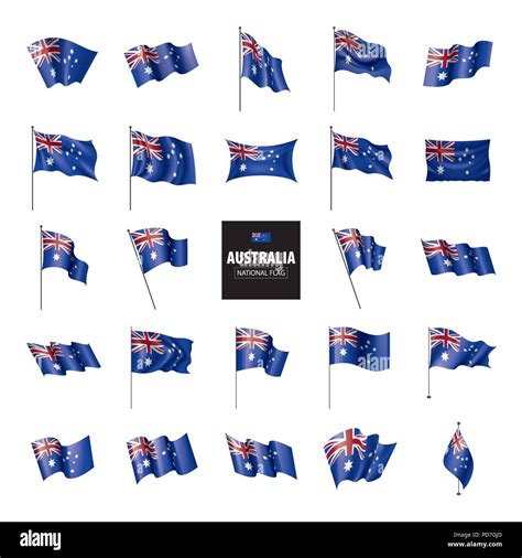 Australia flag, vector illustration Stock Vector Image & Art - Alamy