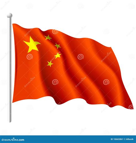 Flag of the Peoples Republic of China Stock Vector - Illustration of ...