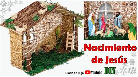 CÓMO HACER UN BELÉN O PESEBRE 2019 / Nacimiento reciclando cartón ...