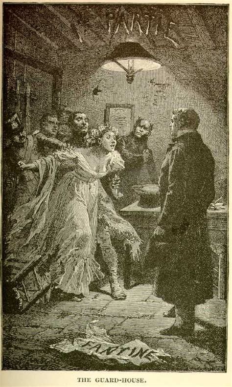 Fantine in the Guard-House. Emile Antoine Bayard, from the 1862 edition ...