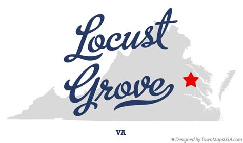 Map of Locust Grove, VA, Virginia