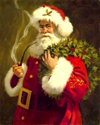 Tom Browning | Santa pictures, Christmas scenes, Christmas paintings