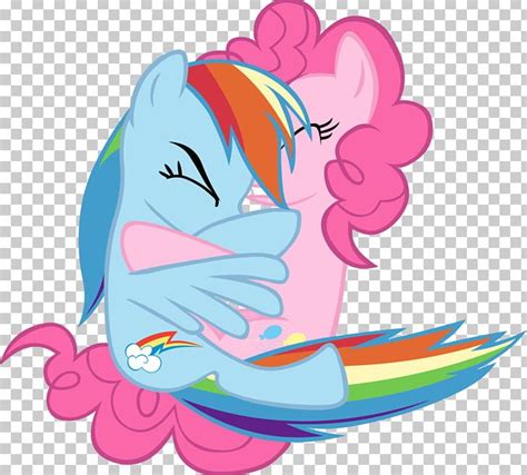 Pinkie Pie Rainbow Dash Hug PNG, Clipart, Cartoon, Deviantart, Fictional Character, Horse Like ...