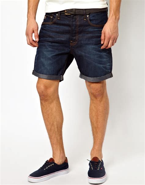 G-star Raw G Star Denim Shorts 3301 Straight Fit Dark Aged in Blue for ...