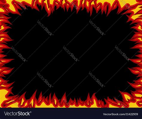 Flame border vector by PeacockDreams - Image #40580 - VectorStock