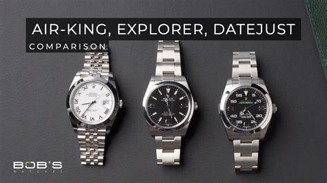 Rolex Air-King vs Explorer vs Datejust Comparison - YouTube