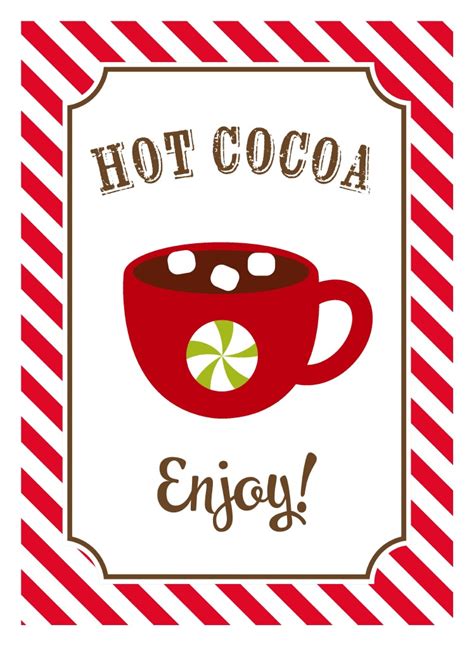 Printable Hot Cocoa Bar - Printable Word Searches