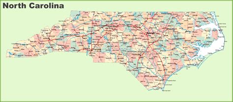 22 Awesome North Carolina County Map With Cities | afputra.com