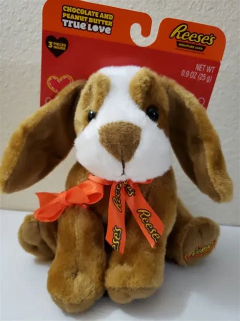 GALERIE REESES PEANUT butter Cups 6” PLUSH PUPPY DOG no candy NWT $14.50 - PicClick