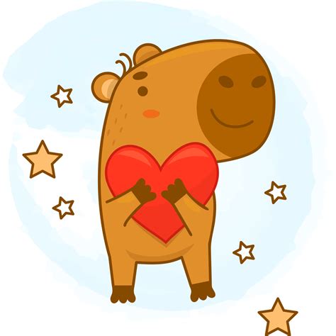 capybara hugging heart 29381893 PNG