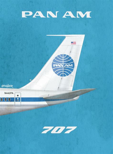 Pan Am 707 by Rick Aero | Vintage airline ads, Pan am, Vintage airline ...