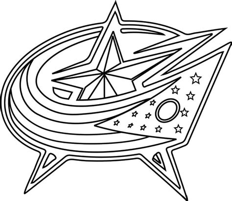 Columbus Blue Jackets Logo coloring page - Download, Print or Color ...