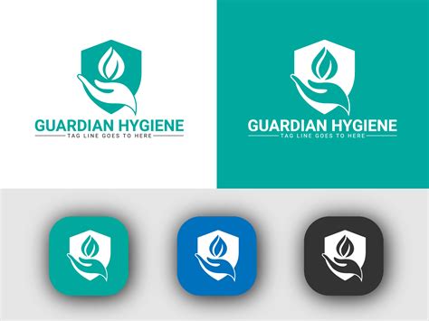 Modern Hygiene, Protection and Careful Logo Design! by Mst Nusrat Jahan on Dribbble