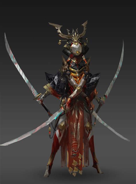 ArtStation - 2017/7/14, gu junyi | Samurai artwork, Character art ...