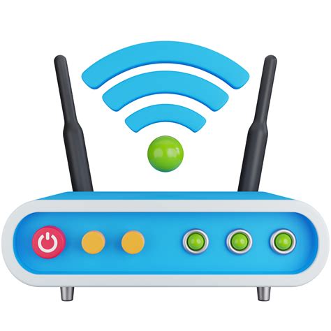 3D Icon Illustration Router With Wifi Network 21621126 PNG