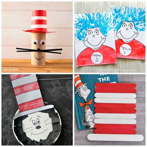 24 Cat in the Hat Crafts for Kids - Dr. Seuss Day Crafts | Seuss crafts, Dr seuss crafts, Dr ...