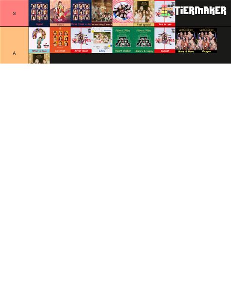 All TWICE songs Tier List (Community Rankings) - TierMaker