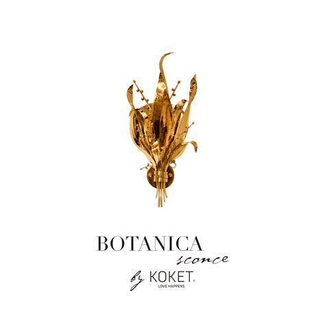 Koket Botanica Sconce Design - Home Design | Sconces, Botanica, Interior design trends