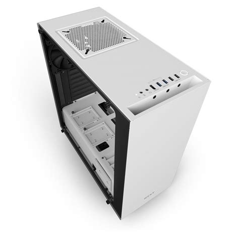 NZXT S340 Elite White Tempered Glass Case