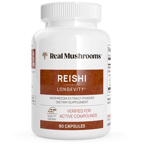 Organic Reishi Mushroom Capsules by Real Mushrooms