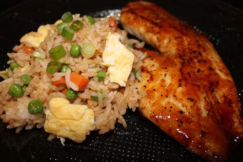 Vegetable Fried Rice and Teriyaki Glazed Tilapia | Teriyaki glaze, Tilapia recipes, Fried rice