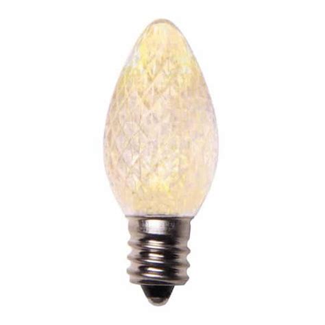 Warm White C7 Crystal Cut LED Light Bulbs | Display Sales