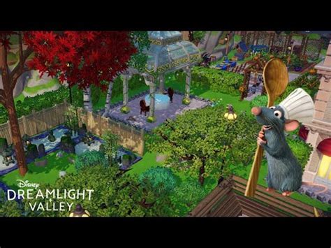 Chez Remy Restaurant Tour | Disney Dreamlight Valley Build | Zen Garden, Outdoor Dining + Wall-E ...