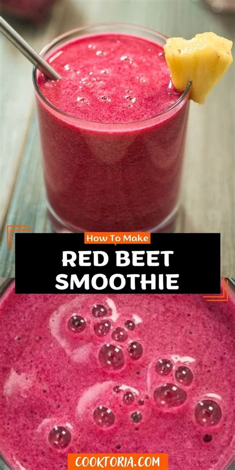 Red Beet Smoothie | Beet smoothie, Beets smoothie recipes, Smoothie ...