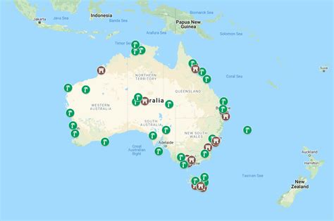 Map Of Australia Landmarks