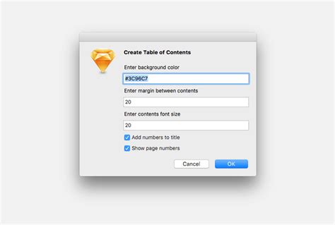 Table of Contents Sketch Plugin - UX/UI Land