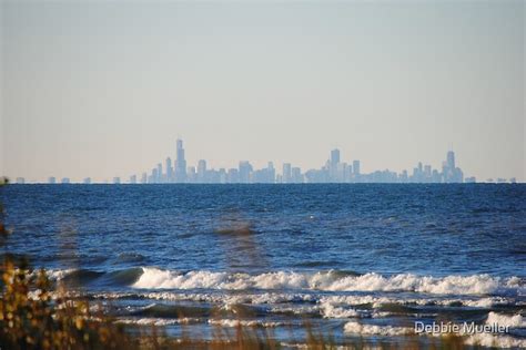 "Chicago Skyline across Lake Michigan - 1" by Debbie Mueller | Redbubble