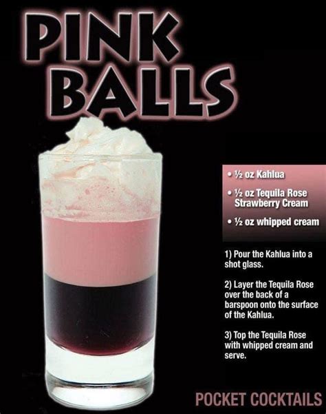 Pink Balls | Alcohol recipes, Alcohol drink recipes, Drinks alcohol recipes