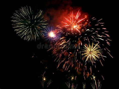 Fireworks show stock image. Image of fire, fireworks - 108977923