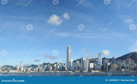 Hong Kong skyline panorama stock image. Image of asian - 16308009