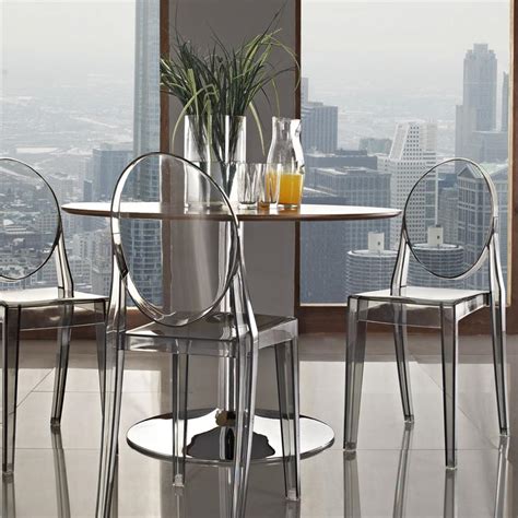 Ghost Side Chair - Ghost Chair Armless Many Colors - Home and Office Furniture