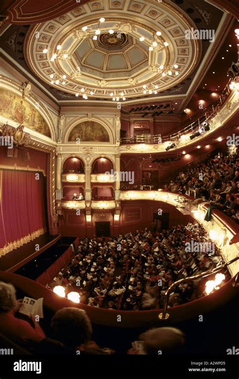 interior of alhambra theatre crowded before the play bradford Stock ...