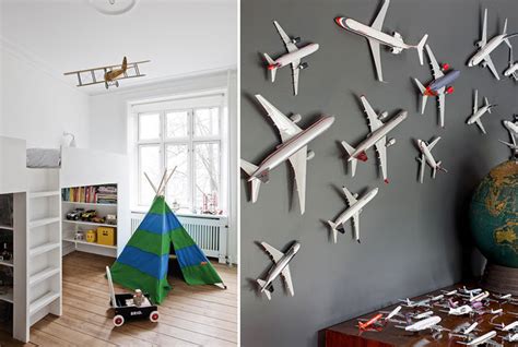 Airplane Kids Room Decor : Kids Airplanes Jets Aviator Theme Bedding And Decor For Baby Nursery ...