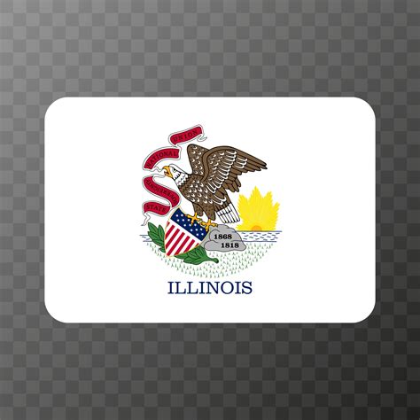 Illinois state flag. Vector illustration. 21554701 Vector Art at Vecteezy